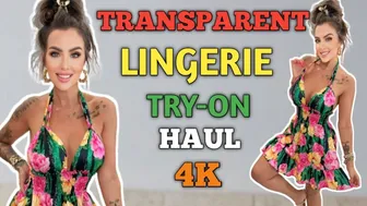 [4K] Transparent Clothing Try-on Haul With Sophia | See-through clothes | Fishnet Mesh Tops Try On #1