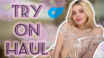 [4K] EXTREMELY TRANSPARENT LINGERIE SET | One Piece Try-On Haul | Natural Petite Body #1