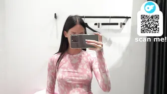 [4K USA] TRANSPARENT Try on Haul long sleeve with Emma | gorgeous see trough fashion 2024 #2