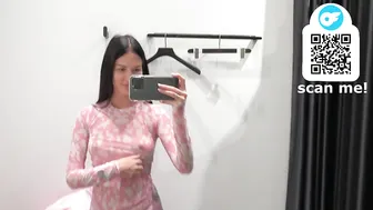 [4K USA] TRANSPARENT Try on Haul long sleeve with Emma | gorgeous see trough fashion 2024 #5