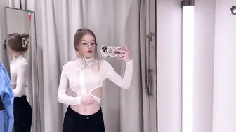 [4K] New TRANSPARENT Try On With Diana Rider | See Through Haul 2024 #4