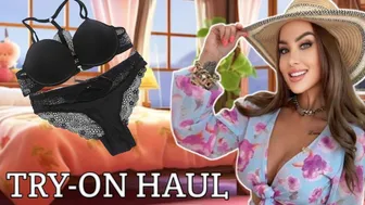 [4K] Try On Haul At The Mall with Sophia | See-Through Clothes #1