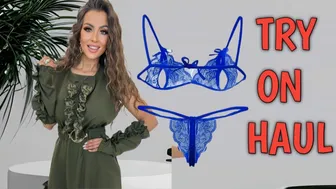 [4K] Transparent Clothes Try on Haul Dress #1