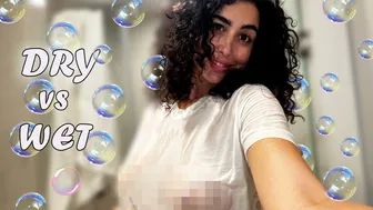 [4K] Transparent Clothes Haul | Dry vs Wet with Curly (2024) |