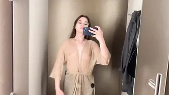 [4K] Transparent Clothes In Dressing Room | Try-on-Haul with Victoria White #4