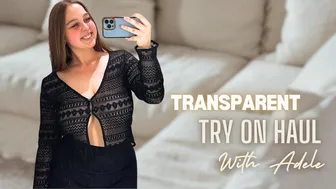 See-Through Try On Haul | Transparent Lingerie and Clothes | Try-On Haul At The Mall 2024 #1