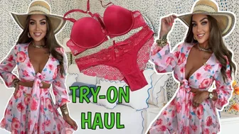 [4K] Transparent Clothes Try On Haul | See Through TRY-ON HAUL Sophia | Try On Lingerie #1