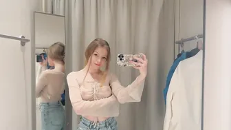 [4k] Transparent Try on Haul | See Through Trend 2024 ft. Diana Rider ♥️♥️ #2