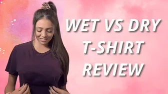 Wet vs Dry Challenge / Review | Shirt Shower Review [4k] #1