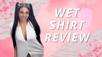 transparent white shirt wet vs dry review | beginner model (4k) #1