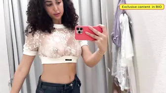 Transparent Clothes & No Bra Try On Haul | See-Through Styles [4K] #4