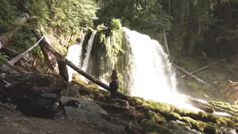 Hidden Gem Hike To Waterfall In Oregon! ASMR Nature Sounds #4