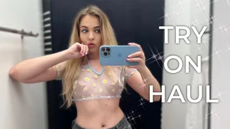 [4K] See Through Try On Haul With Maryana | Transparent clothes