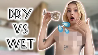 [4k] Sheer Dress Dry vs Wet Challenge | Try on Haul 2024 #1