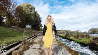 Walk in the park in a beautiful dress | Video for good mood and positive #3