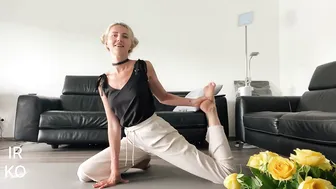 FULL BODY WORKOUT AT HOME WITHOUT EQUIPMENT AND WITHOUT CELLULITE.STRETCHING with Irina Kovych #4