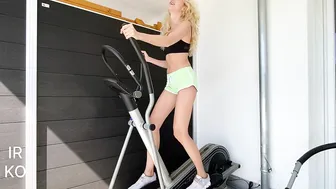 Workout on a home cross trainer with Irina Kovych♥️♥️ #5