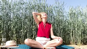 Stretching in nature - Treatment for all diseases I An art performance I Yoga On The Go #4