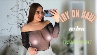 See-Through Try On Haul | Transparent Lingerie and Clothes | Try-On Haul At The Mall 2024