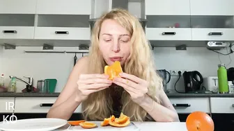 Mouth training with an orange with Irina Kovych | Body workout with pleasure at home | #5