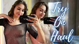 [4K] Transparent Clothing Try On Haul | New Things In Today's Review Try-on Haul #1