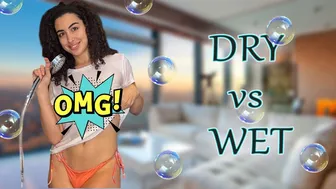 The White Shirt - Dry versus Wet | Dry vs Wet Transparent Clothing #1