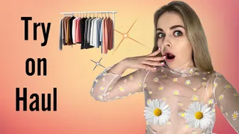 [4K] New Transparent Try on Haul - Sheer Tops #1