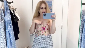 [4K] New Transparent Try on Haul - Sheer Tops #4