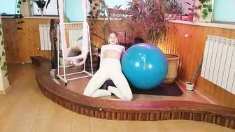 Crazy yoga on a ball! My body wants more and more! #4