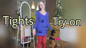 Tights Try-On Haul with Stunning Dress!