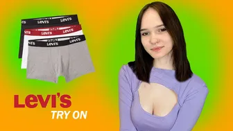 Levi's boxers try on