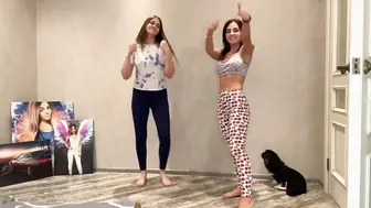 TastieCutie and sister do fitness together #2