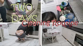 Two days cleaning routine before Christmas ???? two thong slip ????