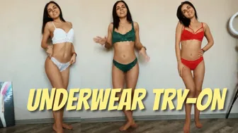 TastieCutie tries on 3 underwear sets #1