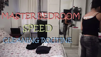 Master Bedroom Speed Cleaning Routine | White thong slip #1