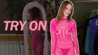 Try-on haul Transparent Multi-colored Dresses #1