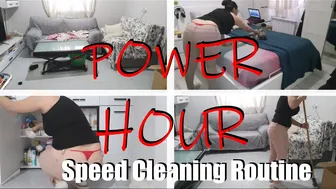 *POWER HOUR* Speed Cleaning Routine | Bedroom & Living Room | #1