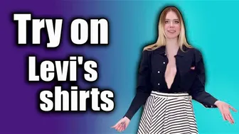 Try on Levi's shirts #1