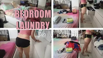 Bedroom & Laundry Daily Routine | Clean With Me | #1