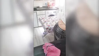 Morning Kitchen DEPP Cleaning Routine ♥️♥️ Nice Thong Slip ♥️♥️ #5