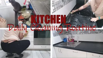 *New* Kitchen DAILY cleaning routine | Clean with me |