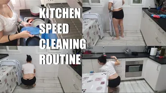 Kitchen Speed Cleaning Routine | Clean with me | ????