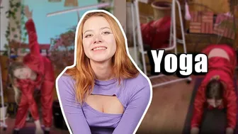 Let's do yoga together: yoga in silk pajamas!