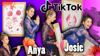 BEAUTIFUL GIRL VIRAL TIK TOK PAINTING! | Josephine Stali & Anya P. life #1