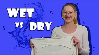 WET VS DRY WHITE TOPS TRY ON #1