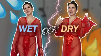 Testing Robes with Water | Wet vs Dry Try On!