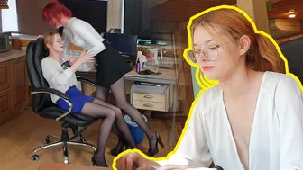 Roleplay: Boss and secretary | a strict boss in the same office with a clumsy secretary #1