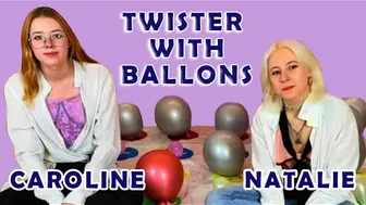 TWISTER Balloons challenge with my friend