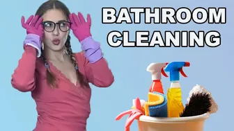 bathroom deep clean and restock