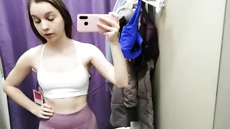 Sportswear Try On Dressing Room Haul Sports Bra And Leggings #5